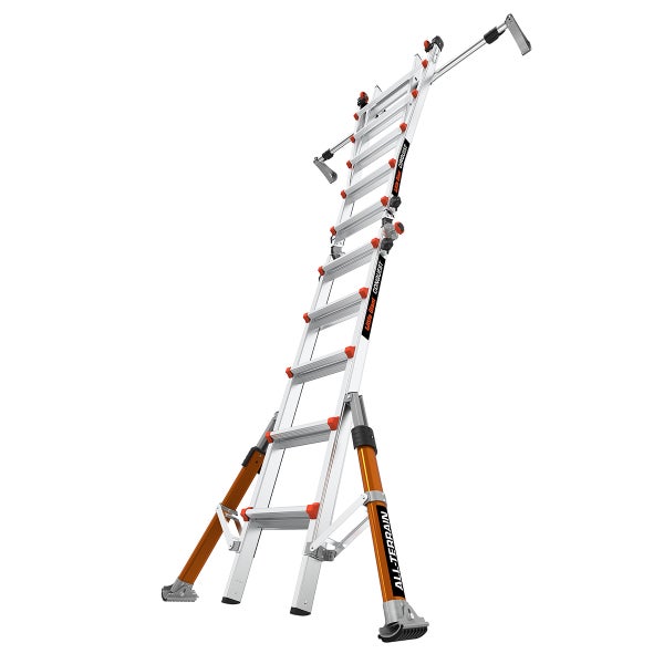 Little Giant Conquest All Terrain Mehrzweckleiter aus Aluminium mit verstellbaren Beinen für unebene Untergründe