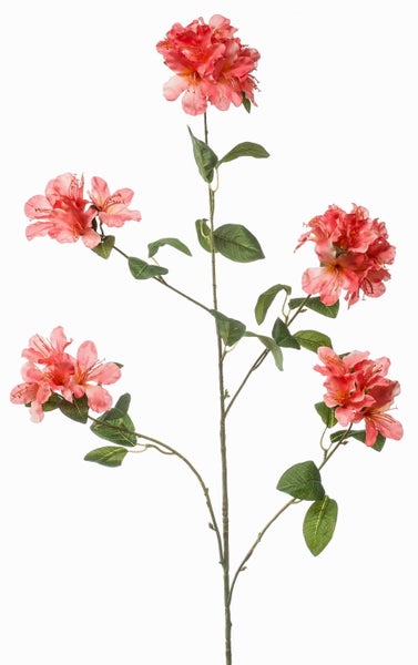 Künstliche Rhododendronblüte aus Textil, rosa.