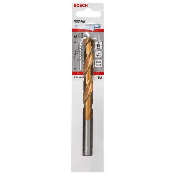 Bosch Metallbohrer HSS-TiN DIN 338 13 x 101 x 151 mm - 2608596781