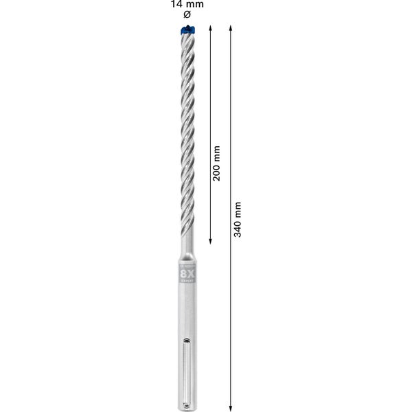 Bosch Expert SDS max-8X Hammerbohrer 14 x 200 x 340 mm - 2608900207