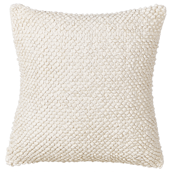 Dekokissen JOARA Baumwolle 50 x 50 cm Hellbeige Ohne Muster
