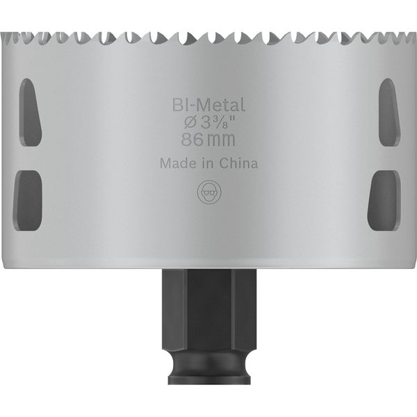 Bimetall Lochsäge, Durchmesser 86 Millimeter