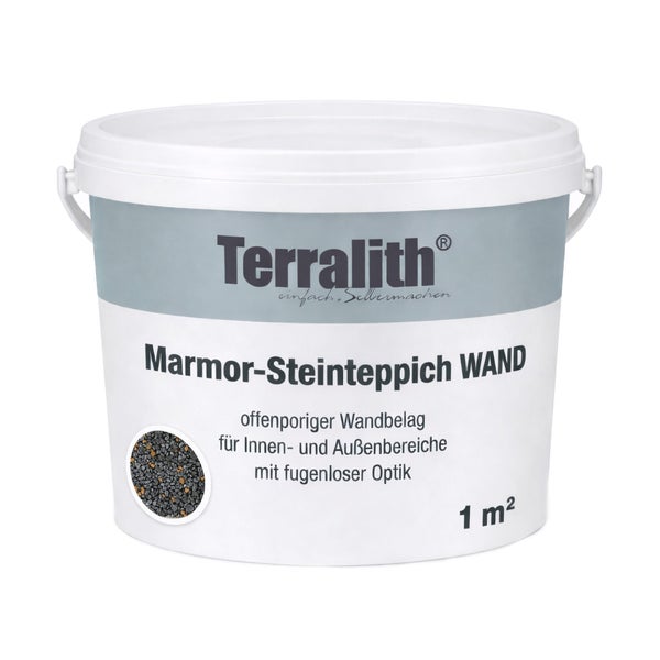 Terralith Marmor-Steinteppich Wandbelag für innen und außen, ausreichend für 1 Quadratmeter.