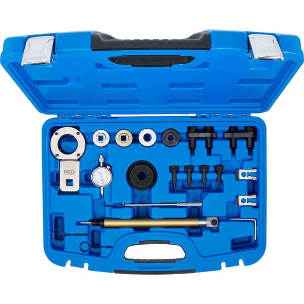 BGS Motor-Einstellwerkzeugsatz im blauen Werkzeugkoffer