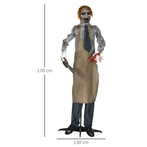 HOMCOM Halloween Dekoration, 130L x 18B x 170H cm, Polyester, PE, Mehrfarbig
