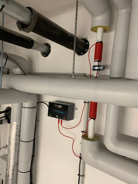 Entkalkungssystem Impuls Home 40. Umweltfreundlicher Impuls-Entkalker bis 1-½ Zoll oder 40 mm Rohrdurchmesser und max. Durchfluss von 2,8 m³/h