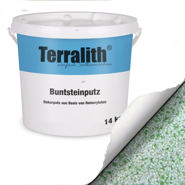Terralith Buntsteinputz im Eimer