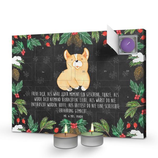 Mr. & Mrs. Panda Duftkerzen Adventskalender Corgie - Schwarz