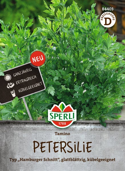 Sperli Saatgut Petersilie Tamino vom Typ Hamburger Schnitt für den Anbau geeignet