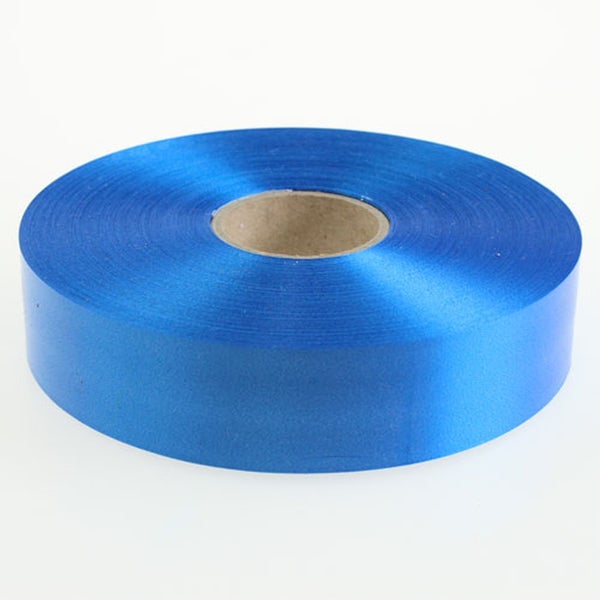 Blaue Geschenkbandrolle