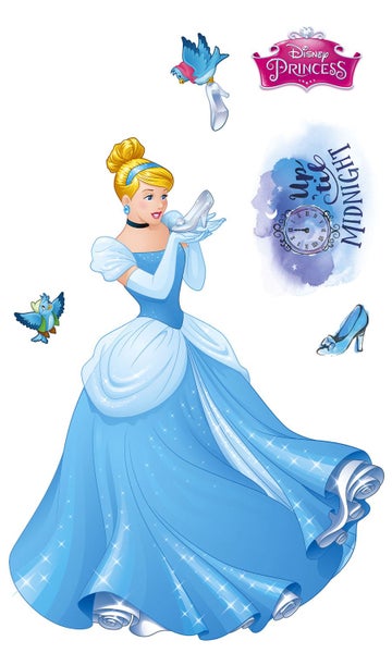 Disney Wandtattoo Aschenputtel xxl Blau - 127 x 200 cm - 612430