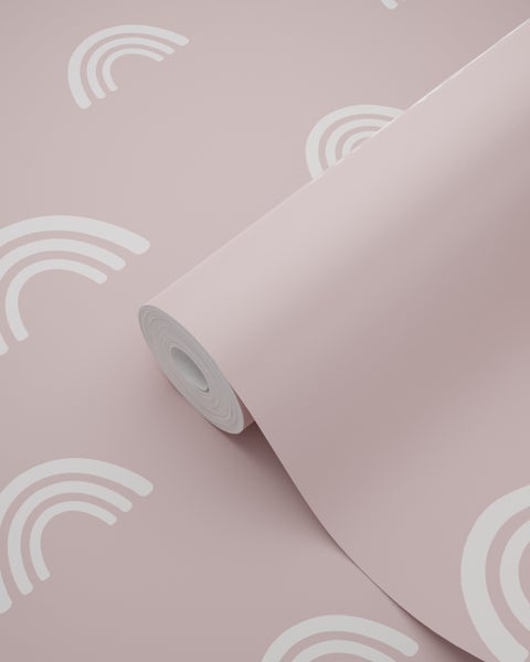 Tapetenrolle mit Regenbogenmuster