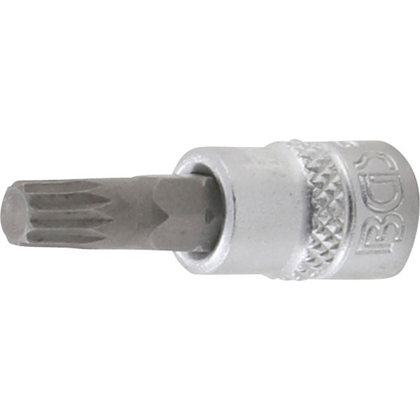 BGS Bit-Einsatz Antrieb Innenvierkant 6,3 mm (1/4) Innenvielzahn (für XZN) M6 - 5105-M6