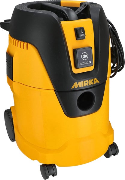 Mirka Industriestaubsauger Nass- und Trockensauger 25 Liter / Absaugschlauch / 1000 W Leistung / inkl. Adapter für Mirka Schleifmaschinen / Düsenset