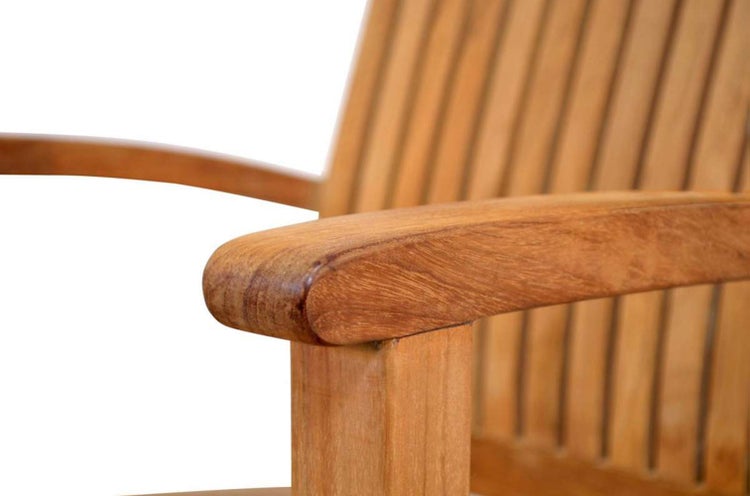 Teak Stapelsessel Gartenstuhl Teakholz stapelbar premium wetterfest
