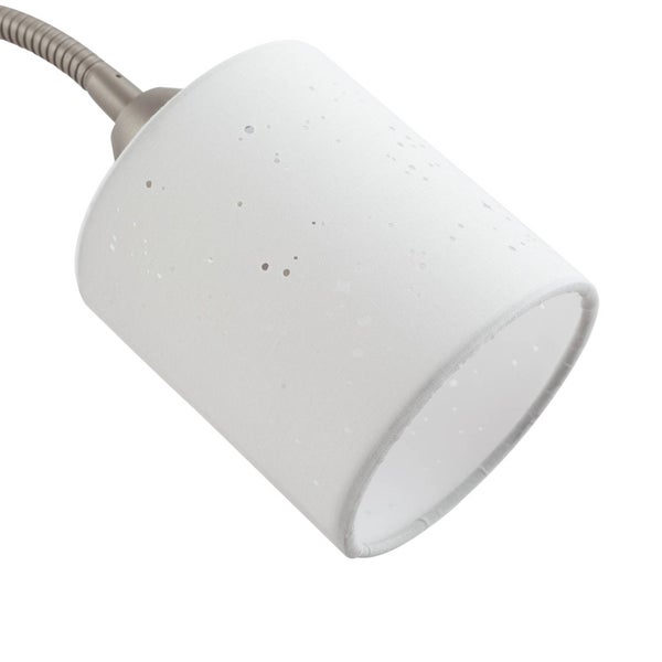 Nahaufnahme eines Lampenschirms mit punktförmigem Muster.