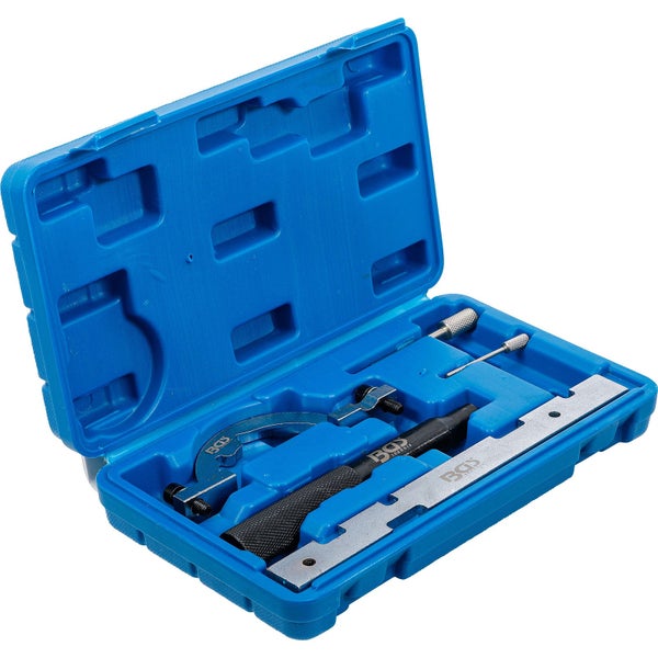 BGS Technic Motor-Einstellwerkzeugsatz im geöffneten blauen Koffer