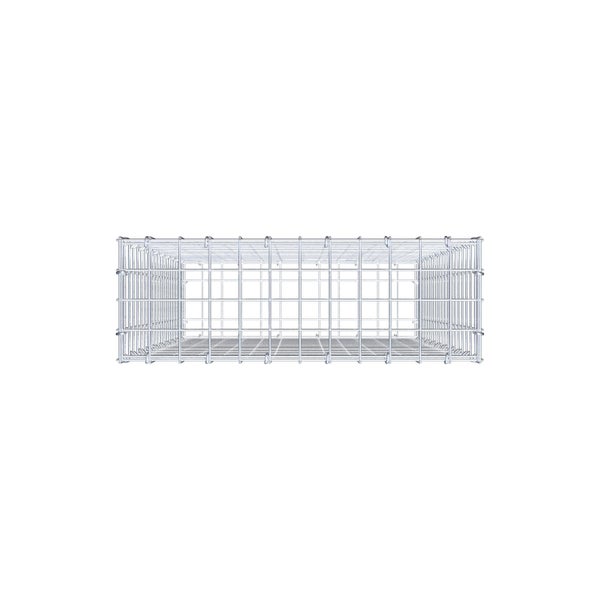 Gabione 100 cm x 60 cm x 20 cm (L x H x T), Maschenweite 5 cm x 5 cm, C-Ring