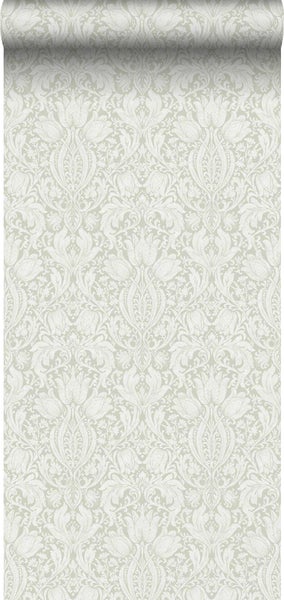 Borastapeter Tapete Barockmuster Grün - 53 cm x 11.2 m - 660141