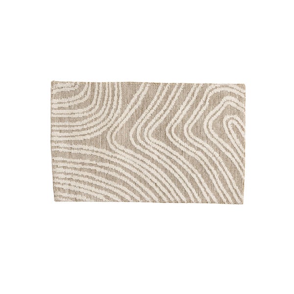 Vera Badematte 80x50cm Beige. 50 X 80 X 2 cm