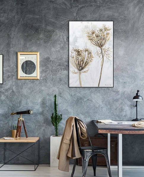 Handgemaltes Gemälde Acrylfarbe 60x90cm Beige