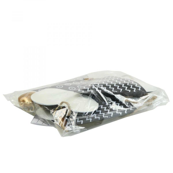 Dekorationsset mit Anhängern und Glocken in einer Plastiktüte