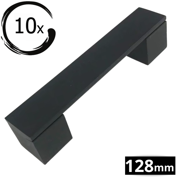 Zehn Möbelgriffe, Länge 128 mm