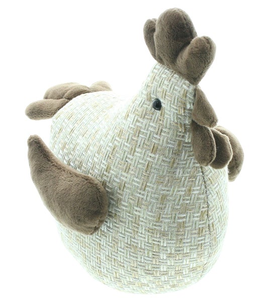 FRANK FLECHTWAREN | Huhn Henrietta, POLYESTER, SAND, 19 x 15 x 24 cm