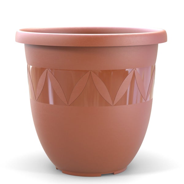 Plastard Blumentopf Capri Ø 35x30 cm Terrakotta - Pflanzkübel Übertopf Pflanztopf