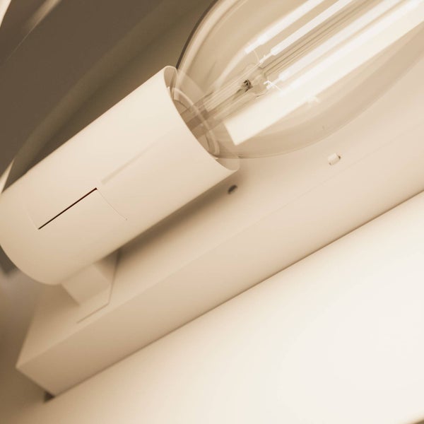 Lindby Wandleuchte, Wandlampe Innen Lucien (Modern) in Weiß aus Gips/Ton (1 flammig E14) - Wandstrahler Wandbeleuchtung Schlafzimmer / Wohnzimmer Schlafzimmerleuchte