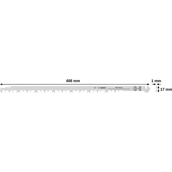 Bosch PRO Wood TF350M Tandemsägeblatt 408 mm 2-tlg. - 2608632120