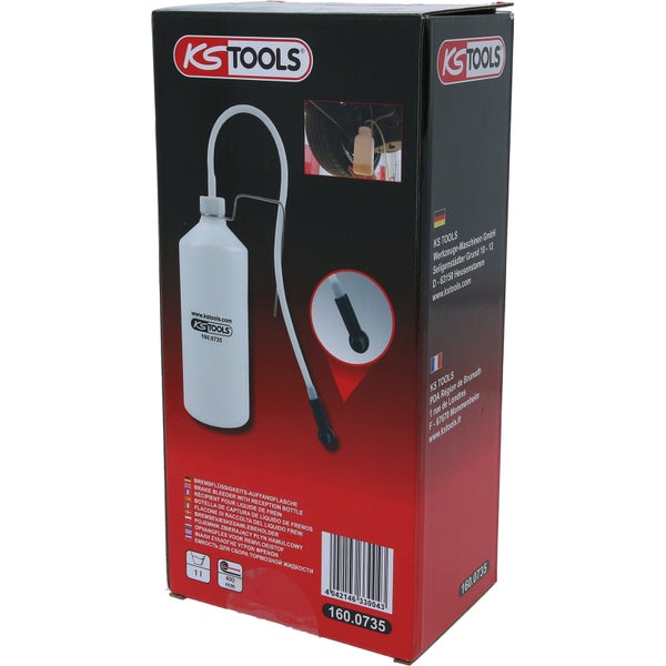 KS Tools Bremsflüssigkeits-Auffangflasche im Karton