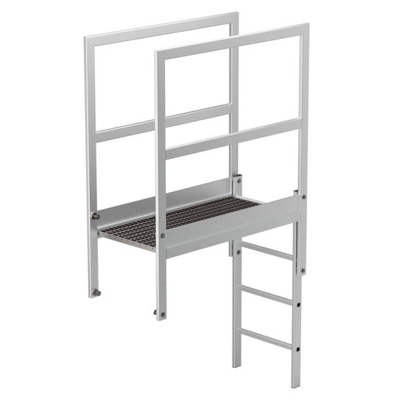 Aluminium Arbeitsbühne mit Leiter und Geländer