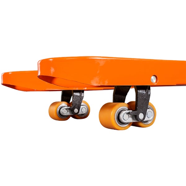 Räder einer Palettehubwagens