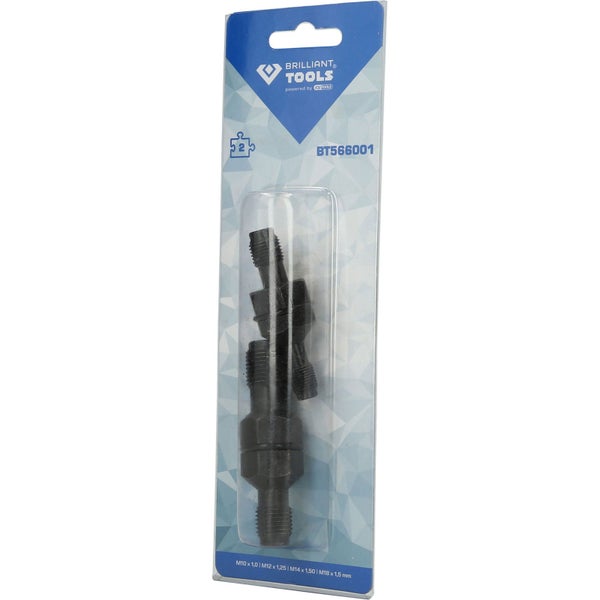 BRILLIANT TOOLS Reparaturwerkzeug-Satz für Zündkerzengewinde 2tlg. - BT566001