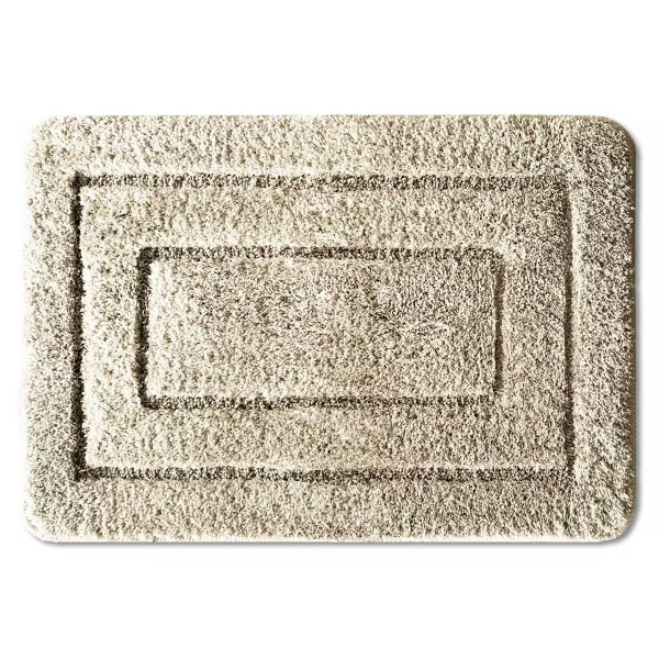 Rechteckige Badematte mit mehrfachem Rahmen
