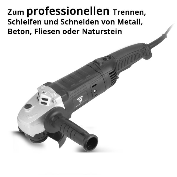 Winkelschleifer zum Trennen, Schleifen und Schneiden von Metall, Beton, Fliesen oder Naturstein