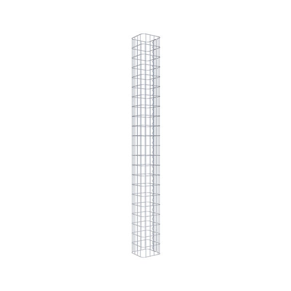 Gabionensäule 22 x 22 cm, MW 5 x 10 cm eckig - Höhe: 2,20 m