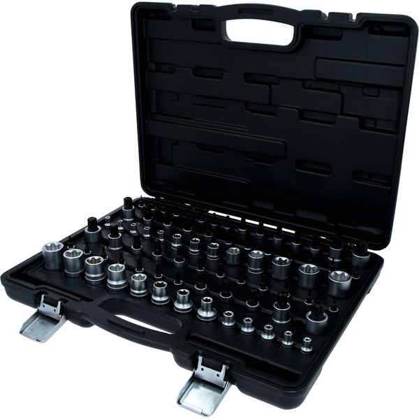 KS TOOLS 1/4+3/8+1/2 Torx-Steckschlüssel-Satz 77tlg. - 911.0077