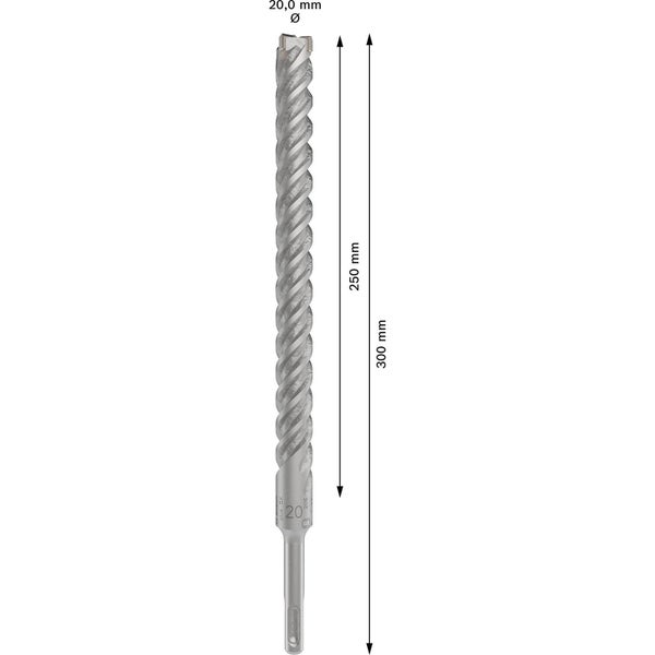 Bosch PRO SDS plus-5X Hammerbohrer 20 x 250 x 300 mm - 2608836640