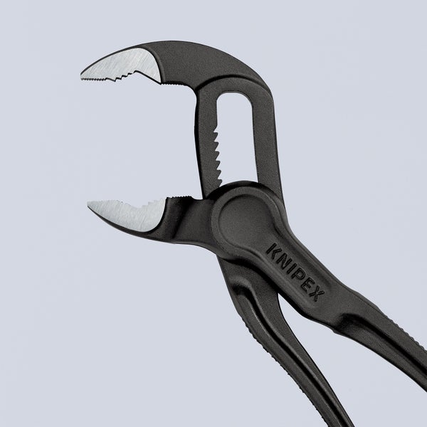 Knipex Hightech Wasserpumpenzange Cobra®XS grau atramentiert, aufgeprägte, raue Oberfläche 100 mm - 8700100BK