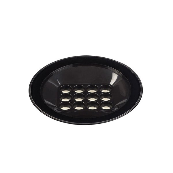 LED Bodeneinbauleuchte Tras in Schwarz-matt und Transparent 25W 2580lm IP67 40°