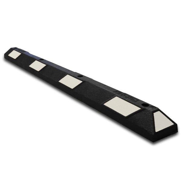 UvV Parkstop Radstop 180cm in gelb/schwarz oder weiß/schwarz +Befestigung / Schwarz/Weiß