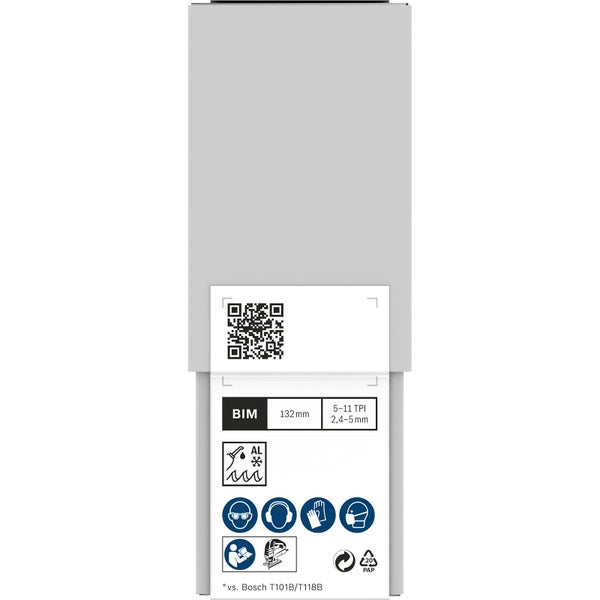 Bosch PRO Multi Material thick and thin T345XF Stichsägeblatt 132 mm 100-tlg. - 2608634486