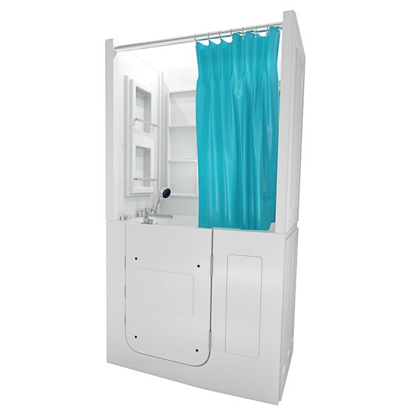 Seniorendusche Wanne Whirlpool S08D-WP-A-R 68x110x205cm