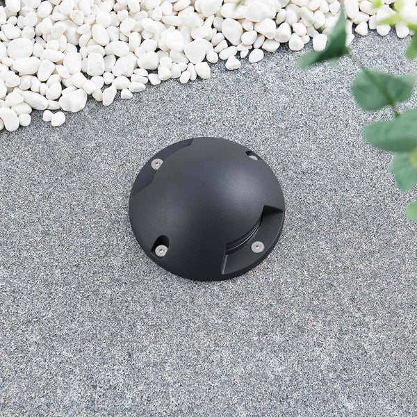 Lindby LED Außenleuchte Huban (wasserdicht (Modern) in Schwarz aus Aluminium (2 flammig, ) - Außenstrahler außen Spot für Garten Terasse Balkon & Haus