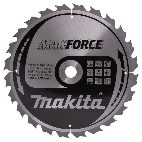 Makita MAKFORCE Sägeblatt 355x30x24Z - B-32188