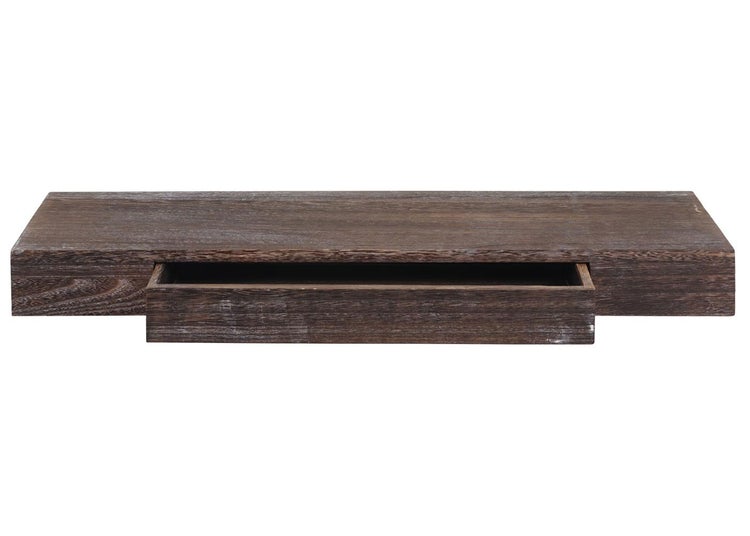Holz Wandregal mit Schublade