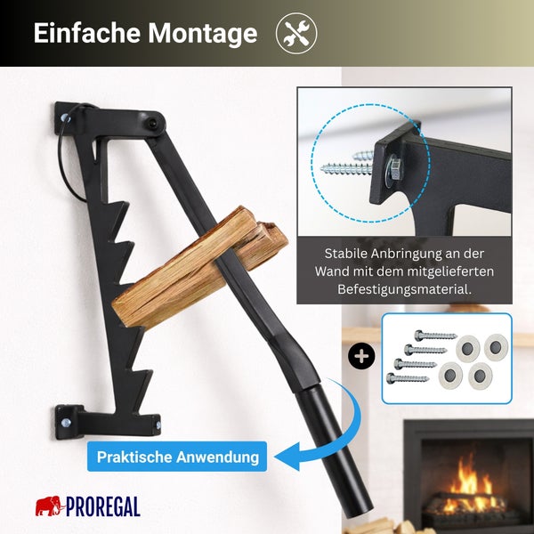 PROREGAL Bullforce Holzspalter manuell zur Wandmontage mit | HORNBACH