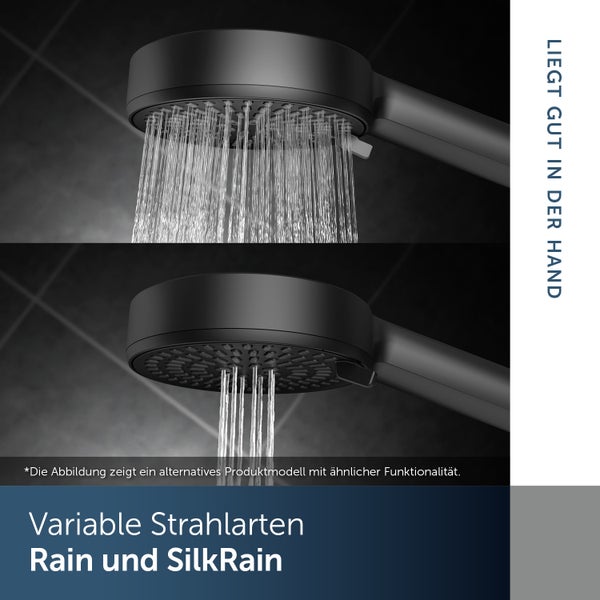 Brausekopf mit verschiedenen Strahlarten im Detail